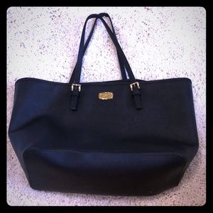 Authentic Michael Kors black purse tote medium